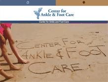 Tablet Screenshot of centeranklefootcare.com